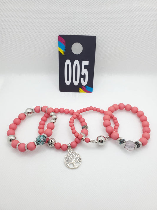 4-Set Bracelet(Number 5)