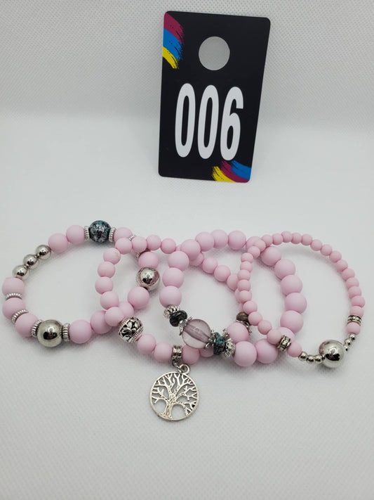 4-Set Bracelet(Number 6)